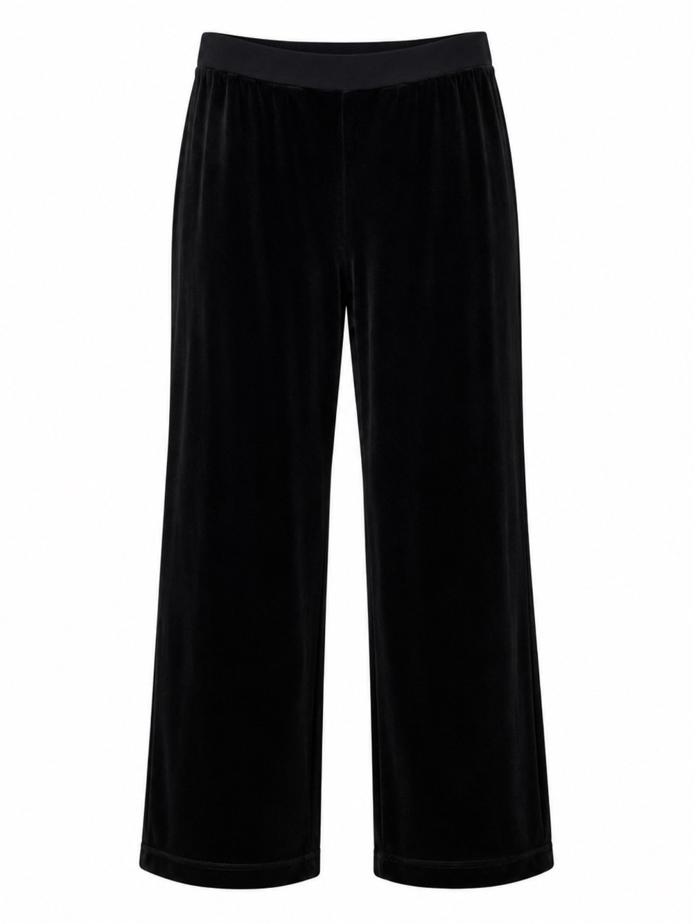 LAUREN Ralph Lauren Black Velour Velvet Lounge Pants 2X Pull On Wide Leg